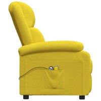 Thumbnail for Massagesessel Elektrisch Hellgelb Stoff