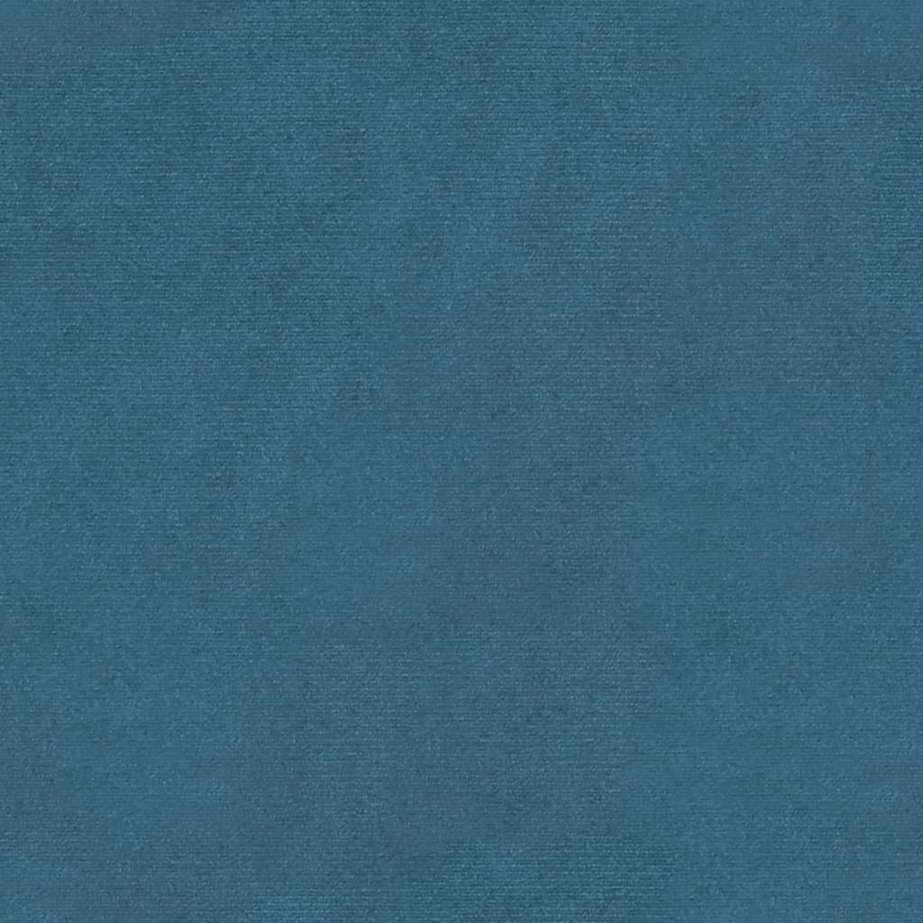 Sitzbank Blau 81,5x41x49 cm Samt