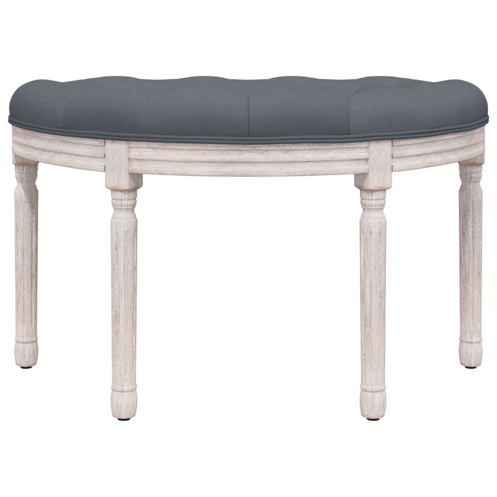 Sitzbank Dunkelgrau 81,5x41x49 cm Samt