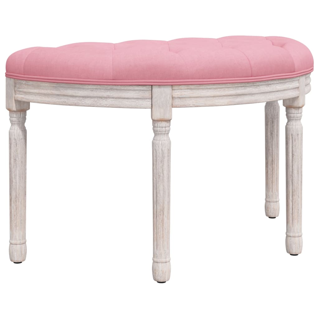 Sitzbank Rosa 81,5x41x49 cm Samt