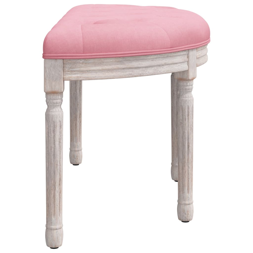 Sitzbank Rosa 81,5x41x49 cm Samt