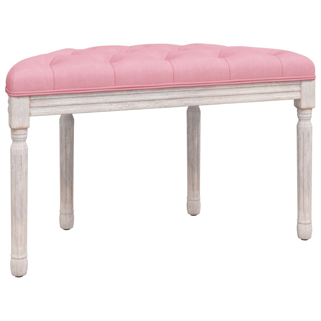Sitzbank Rosa 81,5x41x49 cm Samt