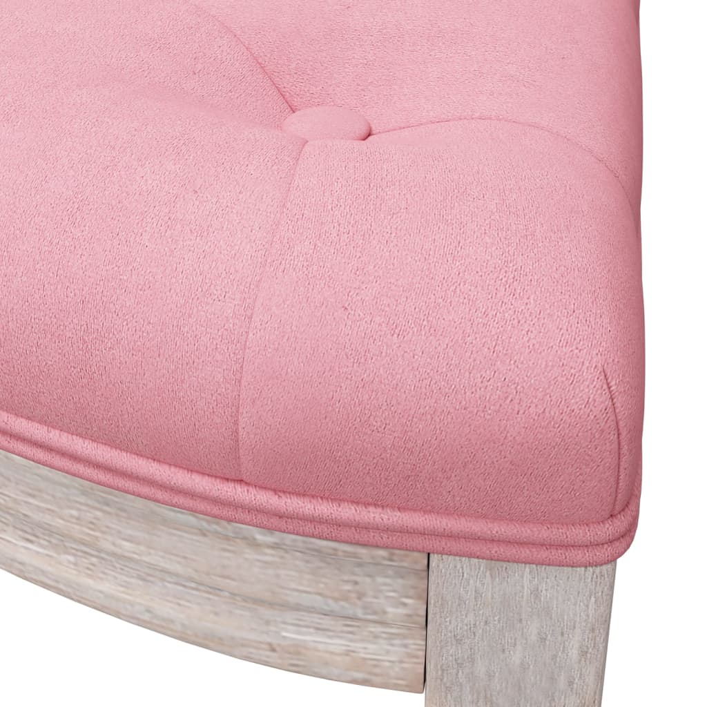 Sitzbank Rosa 81,5x41x49 cm Samt