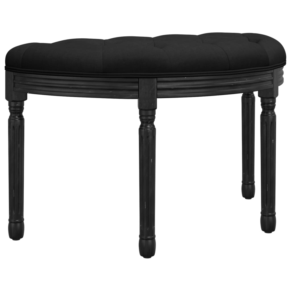 Sitzbank Schwarz 81,5x41x49 cm Samt