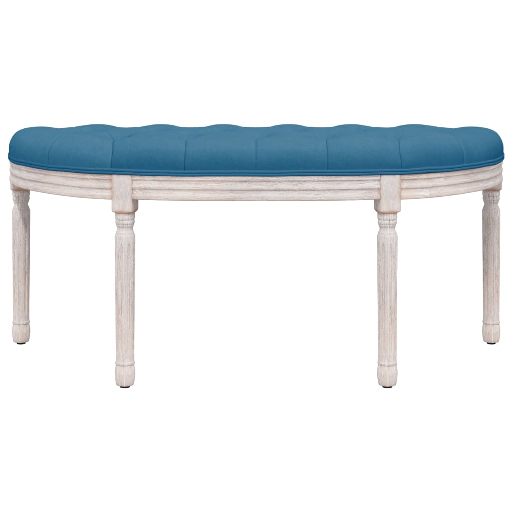 Sitzbank Blau 110,5x45x49 cm Samt