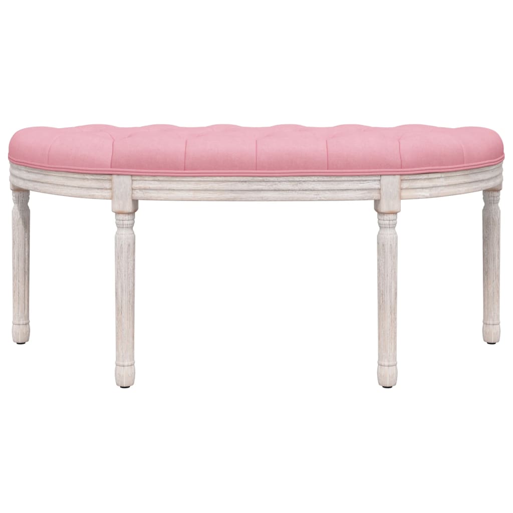 Sitzbank Rosa 110,5x45x49 cm Samt