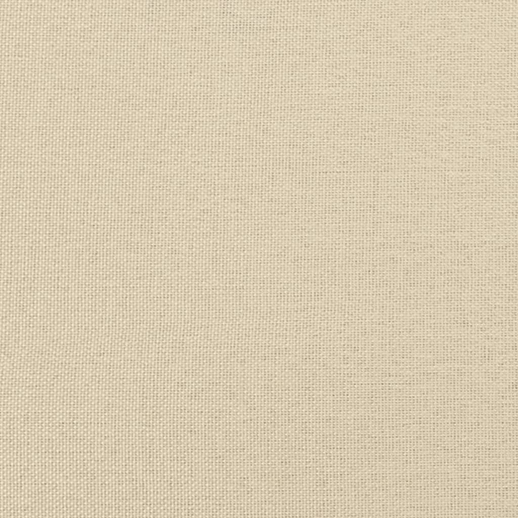 Sitzbank Beige 110x40x70 cm Leinen