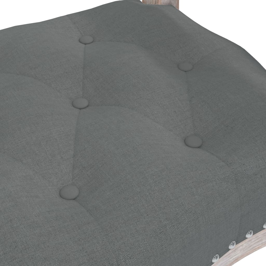 Sitzbank Dunkelgrau 80x45x60 cm Stoff