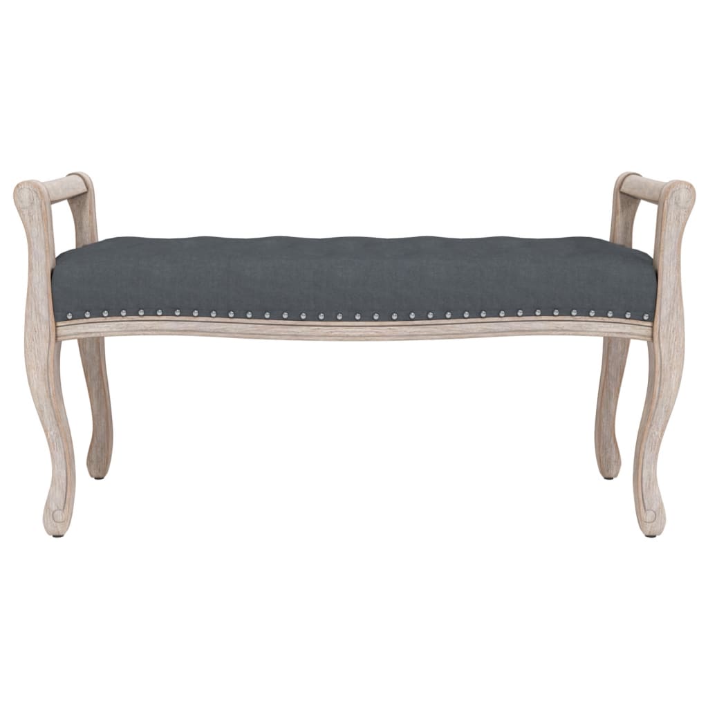 Sitzbank Dunkelgrau 110x45x60 cm Samt