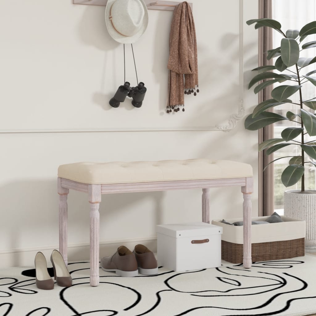 Sitzbank 80x40x49 cm Stoff