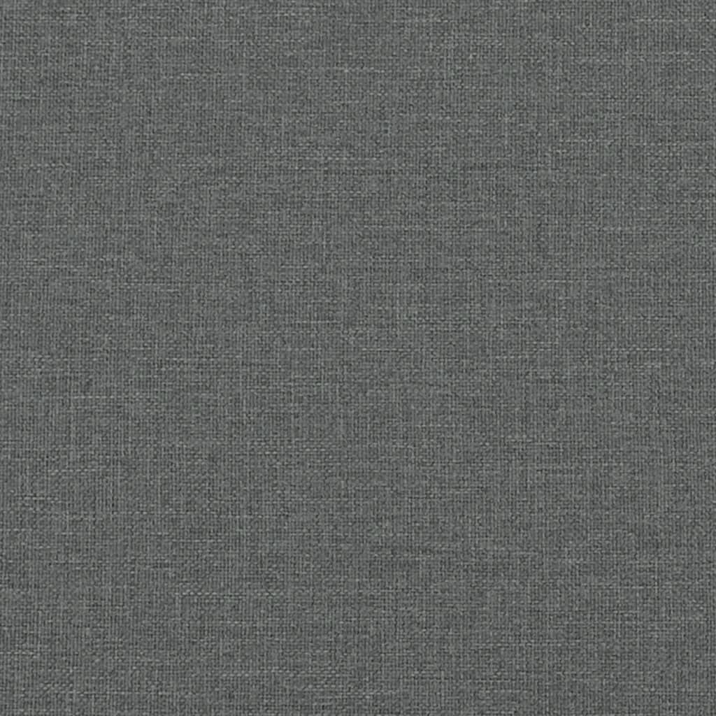 Sitzbank Dunkelgrau 80x40x49 cm Stoff