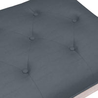 Thumbnail for Sitzbank Dunkelgrau 80x40x49 cm Samt
