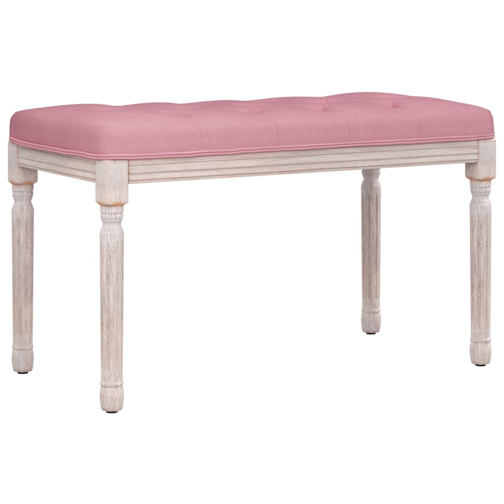 Sitzbank Rosa 80x40x49 cm Samt