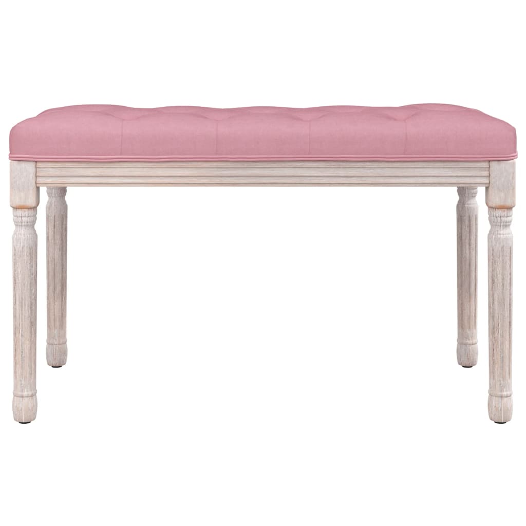 Sitzbank Rosa 80x40x49 cm Samt