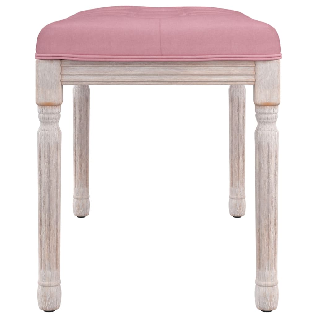 Sitzbank Rosa 80x40x49 cm Samt