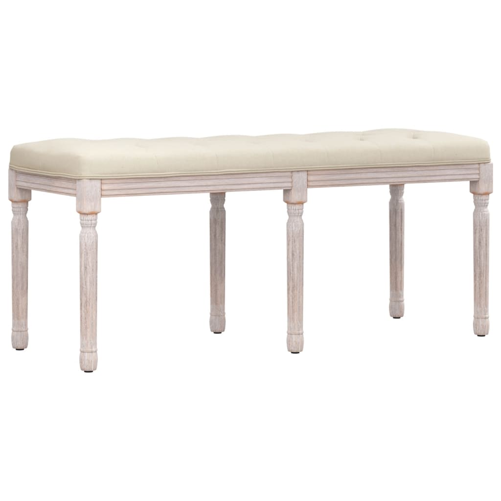 Sitzbank 110x40x49 cm Stoff