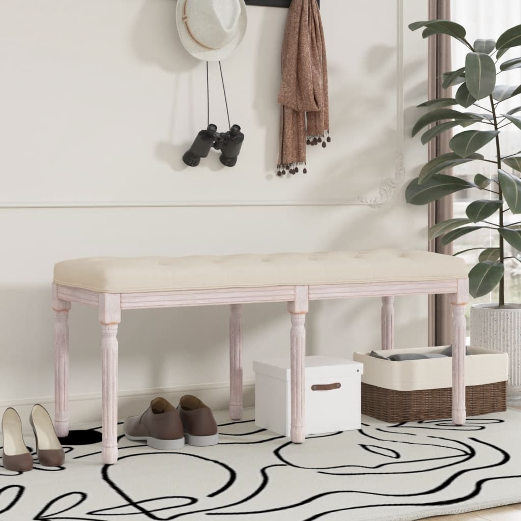 Sitzbank 110x40x49 cm Stoff