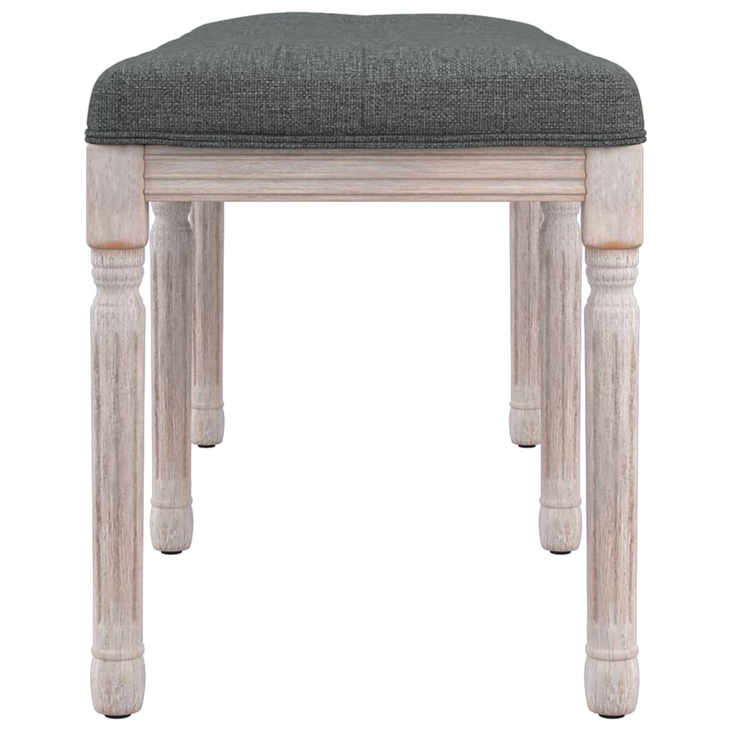 Sitzbank Dunkelgrau 110x40x49 cm Stoff