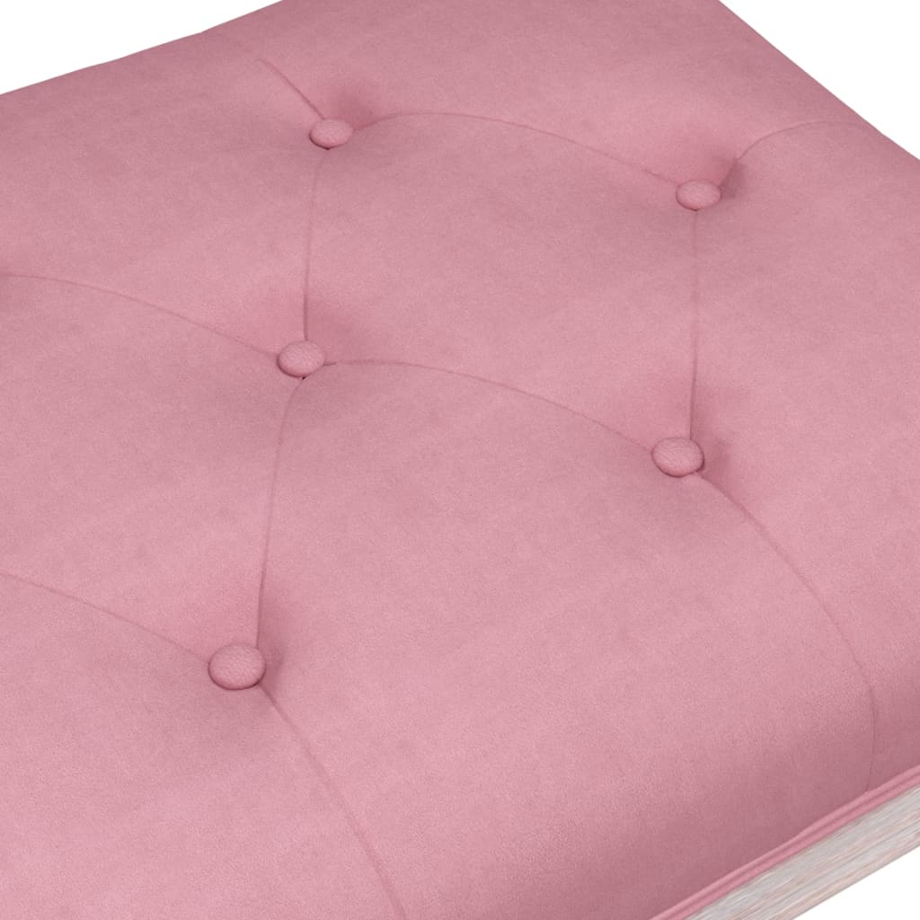Sitzbank Rosa 110x40x49 cm Samt