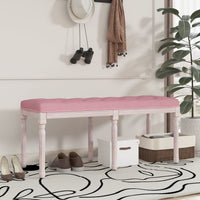Thumbnail for Sitzbank Rosa 110x40x49 cm Samt