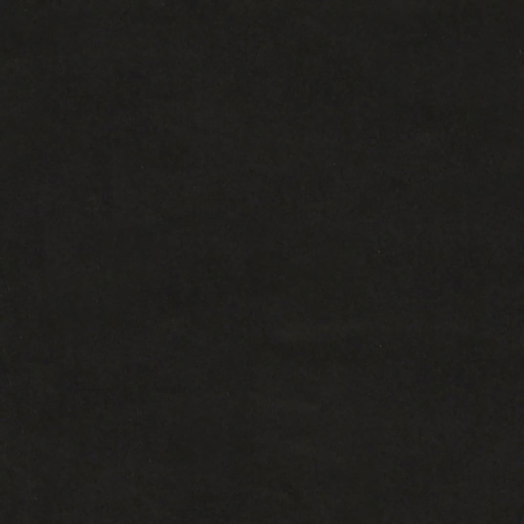 Sitzbank Schwarz 110x40x49 cm Samt