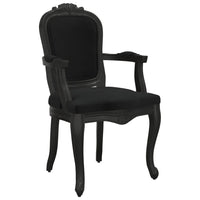 Thumbnail for Esszimmerstuhl Schwarz 62x59,5x100,5 cm Samt