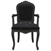 Thumbnail for Esszimmerstuhl Schwarz 62x59,5x100,5 cm Samt