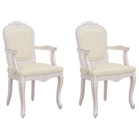 Thumbnail for Esszimmerstühle 2 Stk. Beige 62x59,5x100,5 cm Leinen