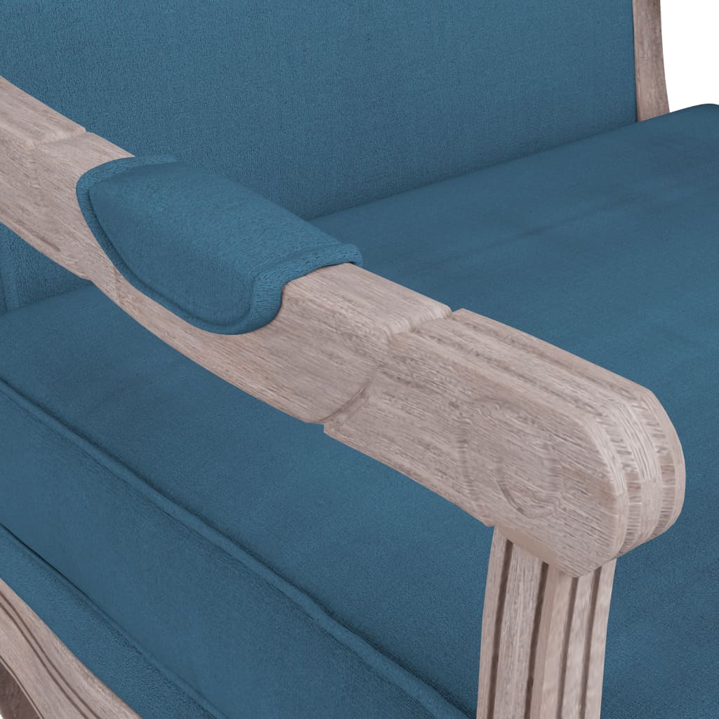 Sessel Blau 64x64x90 cm Samt