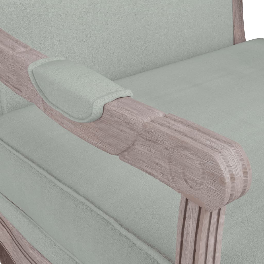 Sessel Hellgrau 64x64x90 cm Samt