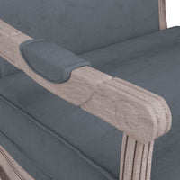 Thumbnail for Sessel Dunkelgrau 64x64x90 cm Samt