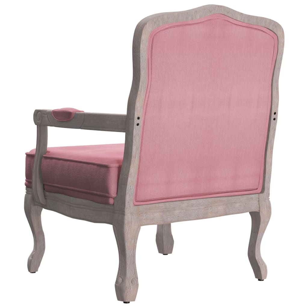 Sessel Rosa 64x64x90 cm Samt