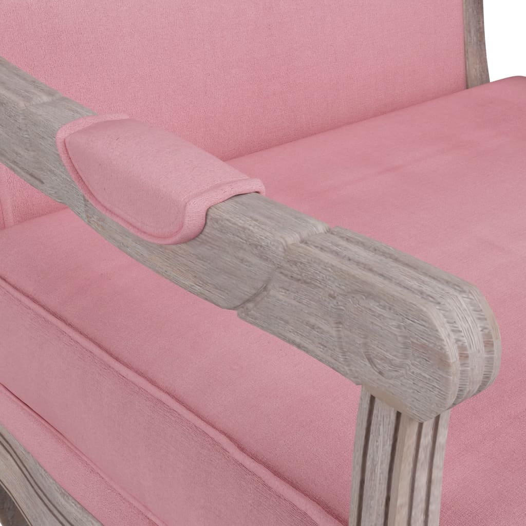 Sessel Rosa 64x64x90 cm Samt