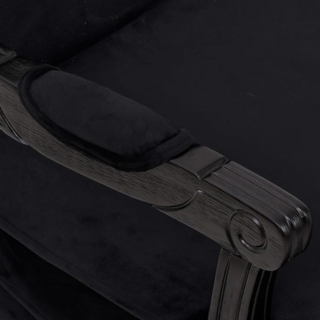 Sessel Schwarz 64x64x90 cm Samt