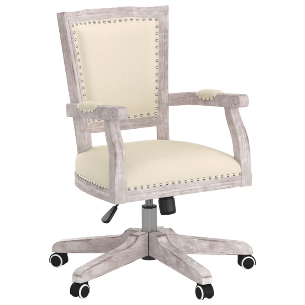 Bürostuhl Drehbar Beige Stoff
