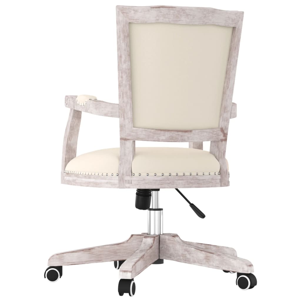 Bürostuhl Drehbar Beige Stoff