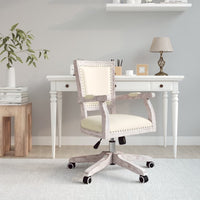 Thumbnail for Bürostuhl Drehbar Beige Stoff