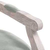 Thumbnail for Esszimmerstuhl Hellgrau 54x56x96,5 cm Samt