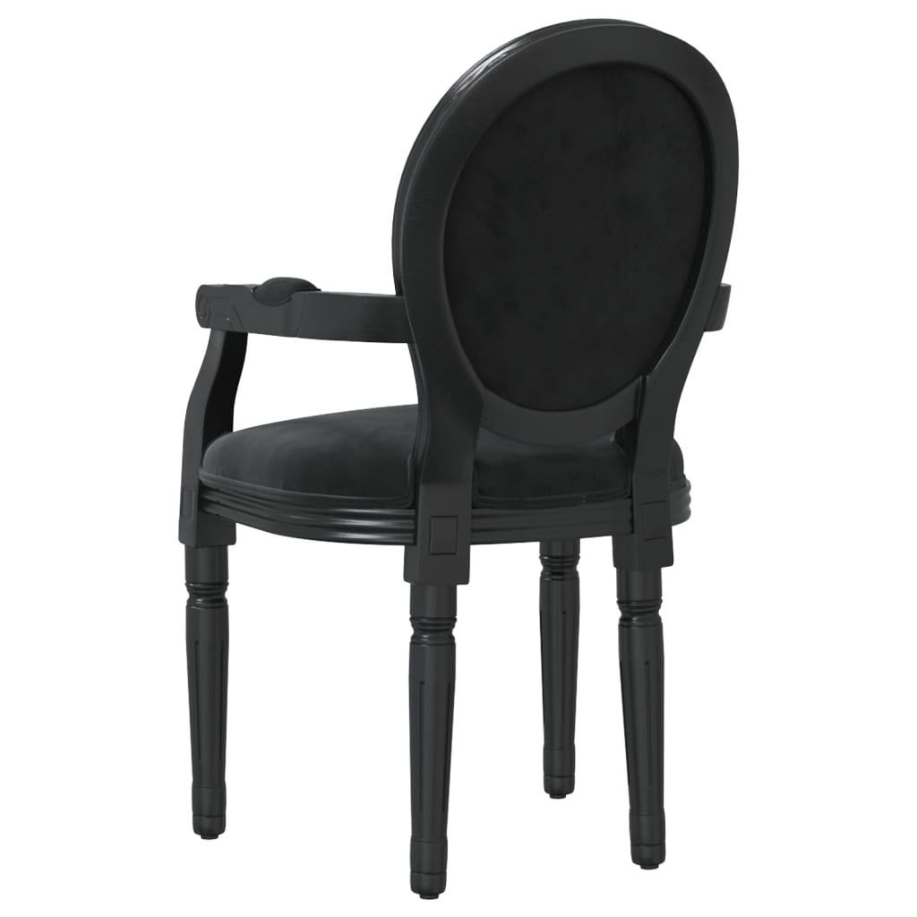 Esszimmerstuhl Schwarz 54x56x96,5 cm Samt