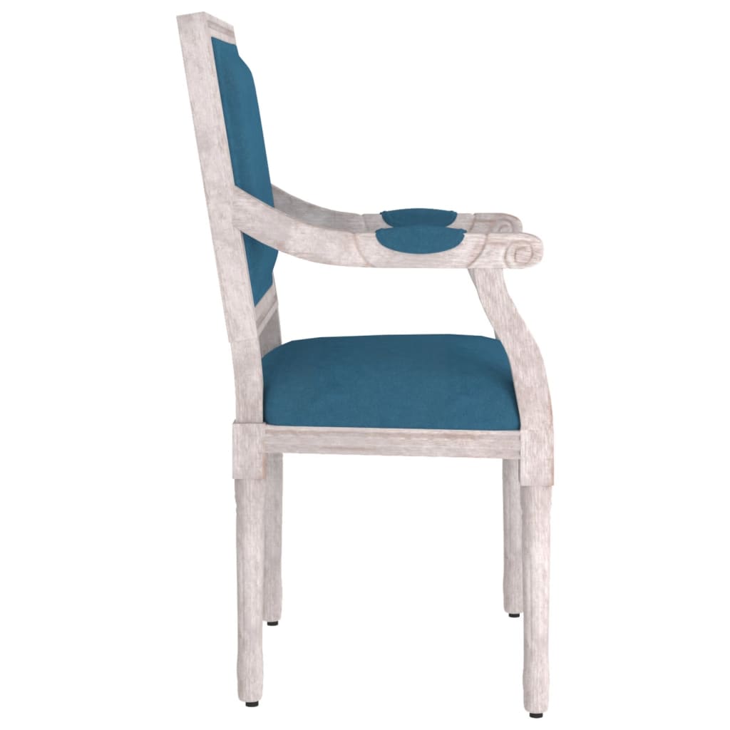 Sessel Blau 54x59x99 cm Samt
