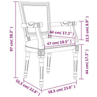 Thumbnail for Esszimmerstuhl Hellgrau Samt