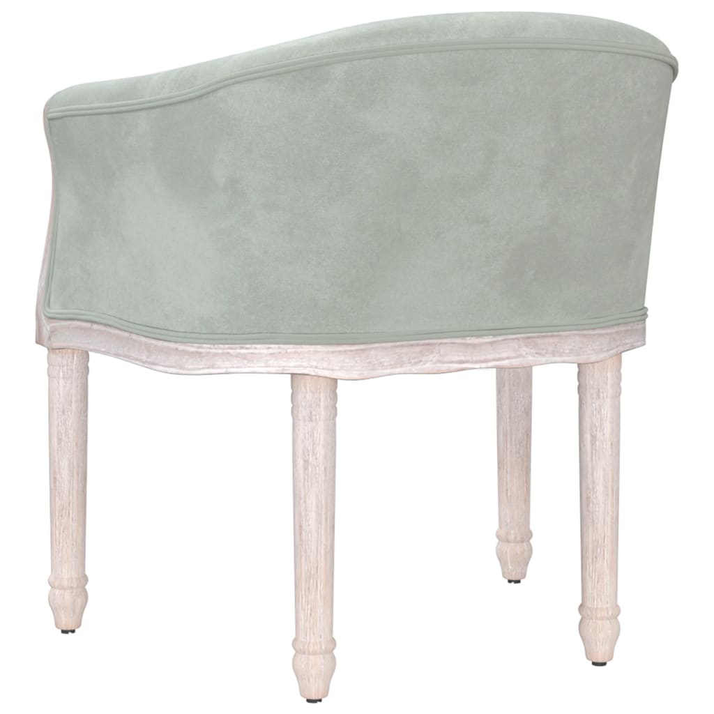 Esszimmerstuhl Hellgrau Samt