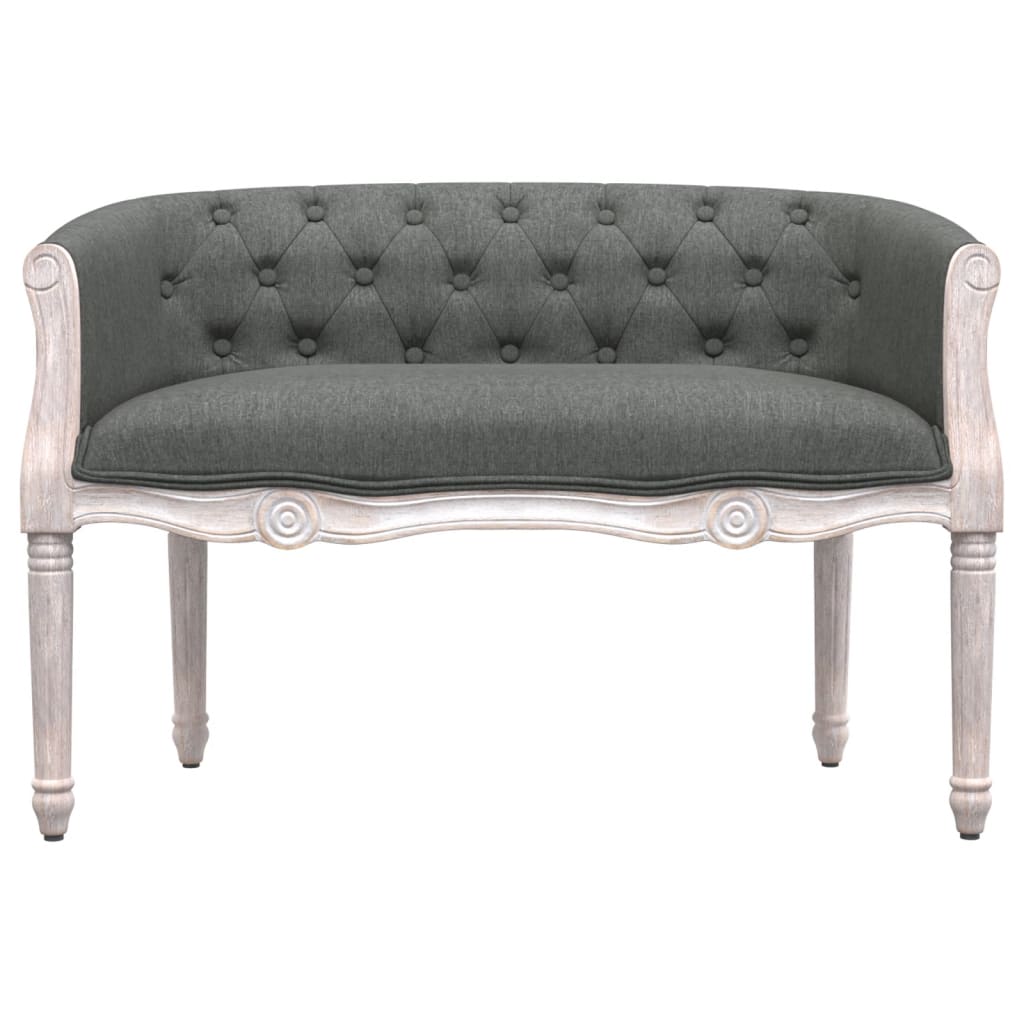 Sitzbank Dunkelgrau 98x56x69 cm Stoff