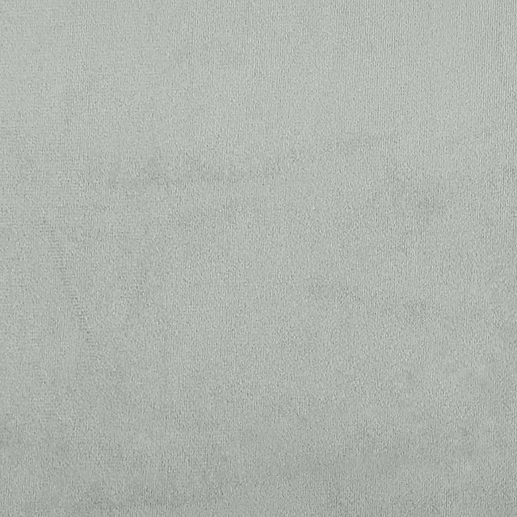 Sitzbank Hellgrau 98x56x69 cm Samt