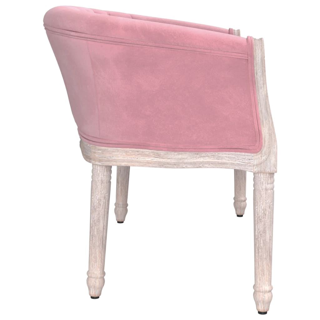 Sitzbank Rosa 98x56x69 cm Samt