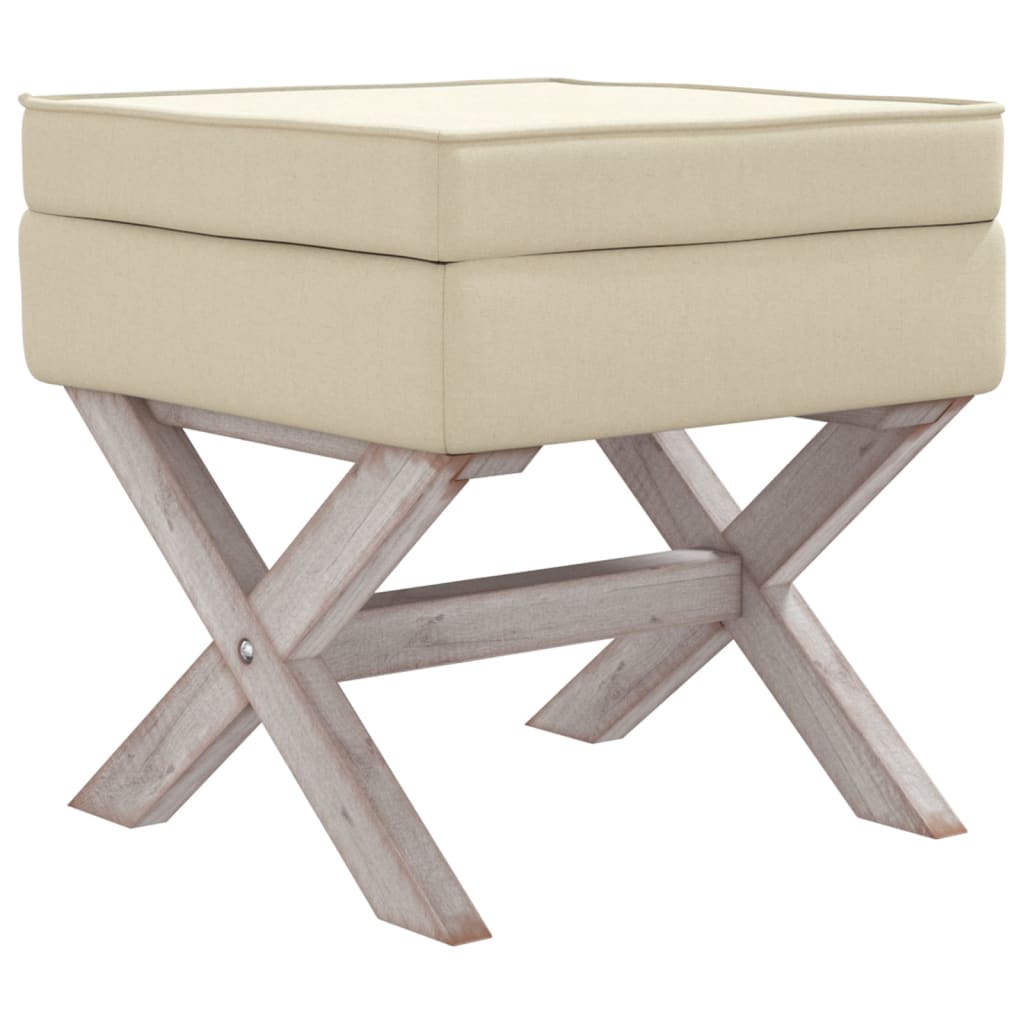 Hocker mit Stauraum 45x45x49 cm Stoff