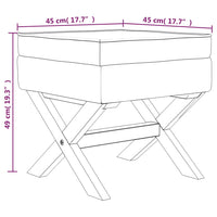 Thumbnail for Hocker mit Stauraum Blau 45x45x49 cm Samt