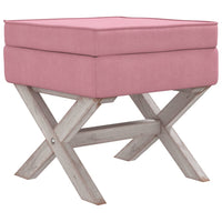 Thumbnail for Hocker mit Stauraum Rosa 45x45x49 cm Samt