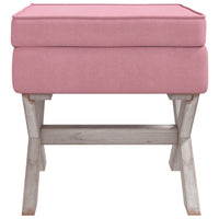 Thumbnail for Hocker mit Stauraum Rosa 45x45x49 cm Samt