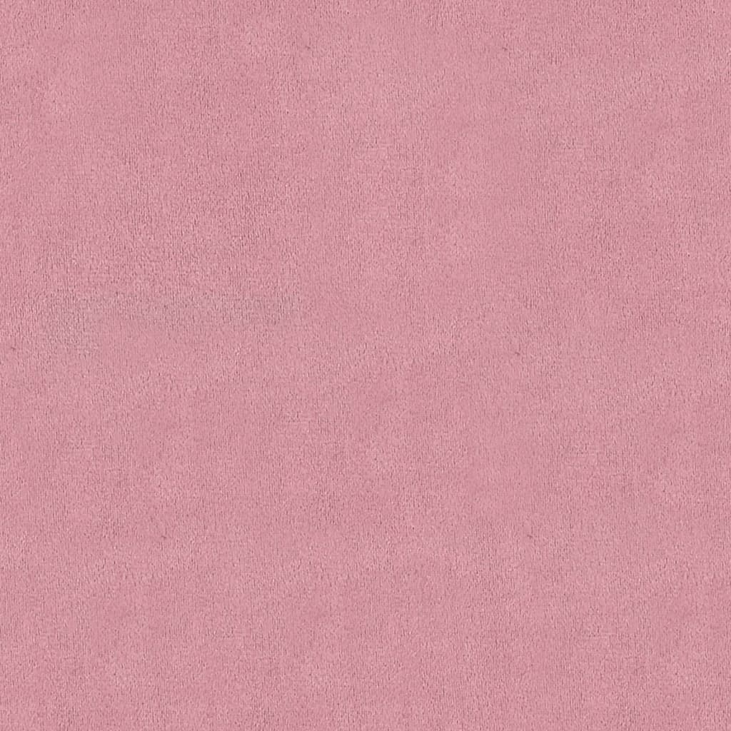 Hocker mit Stauraum Rosa 45x45x49 cm Samt